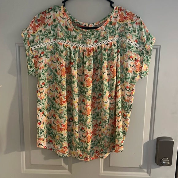 Loft, floral, dress shirt - Picture 1 of 5